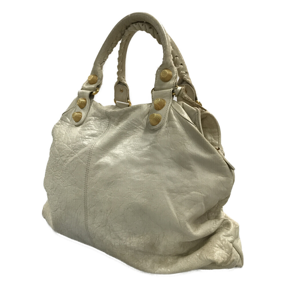 Balenciaga Giant leather Motocross Brief white Bag - Picture 1 of 6